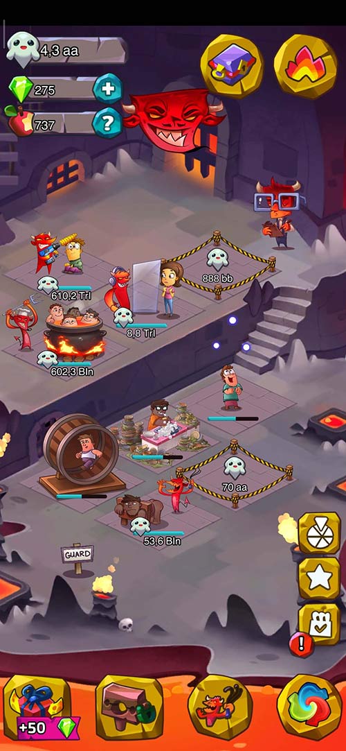 Download Idle Evil Clicker Mod Apk For Free Crystals No Ads