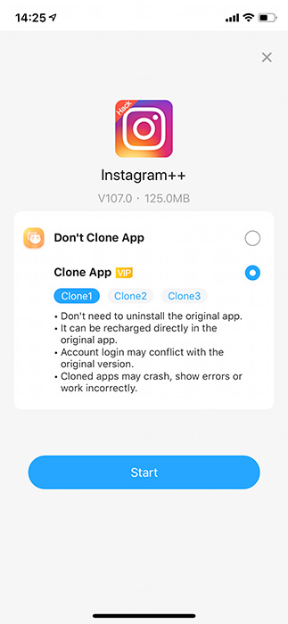 Panda Clone App Instagram hack iOS 13