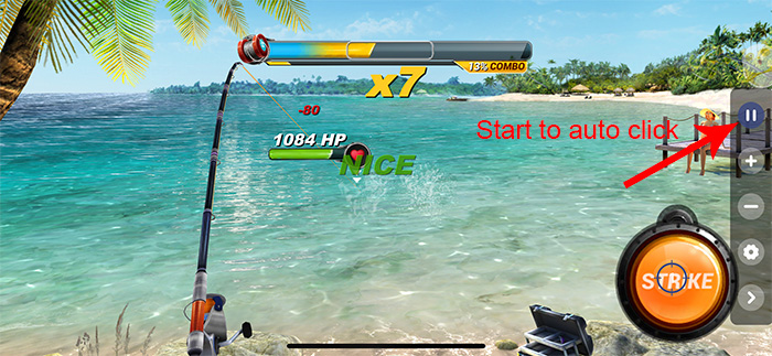 Auto clicker Fishing Clash Hack iOS 13