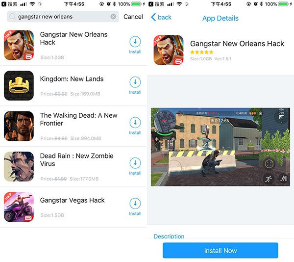 download gangstar new orleans Mod iOS on Panda Helper