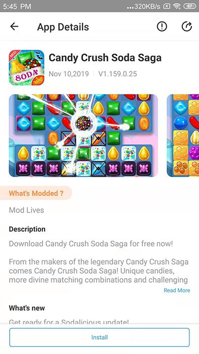 Candy Crush Soda Saga Mod APK on Panda Helper