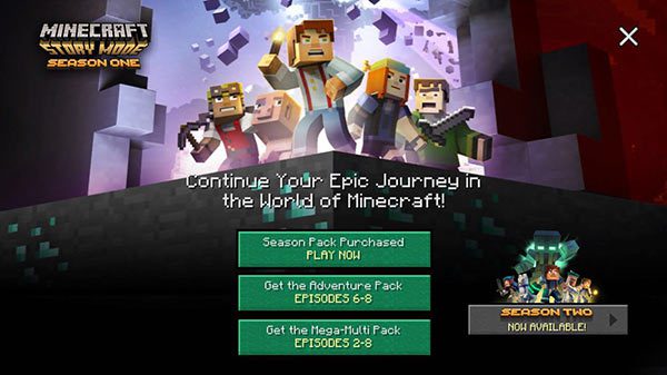 minecraft story mode download for free