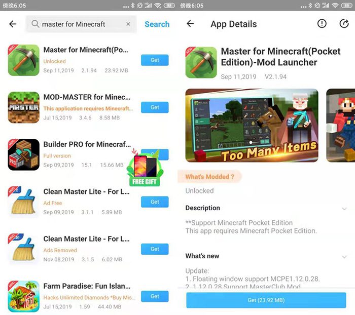 download Master for Minecraft PE Mod on Panda Helper