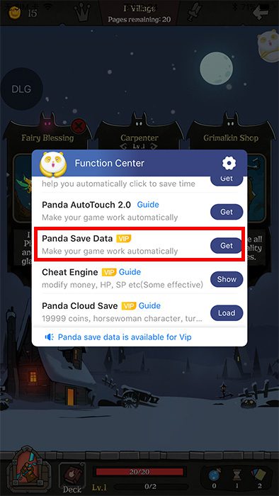 get the Panda Save Data