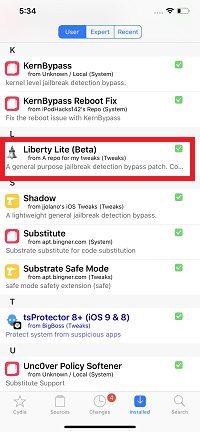 Install Liberty Lite (Beta)