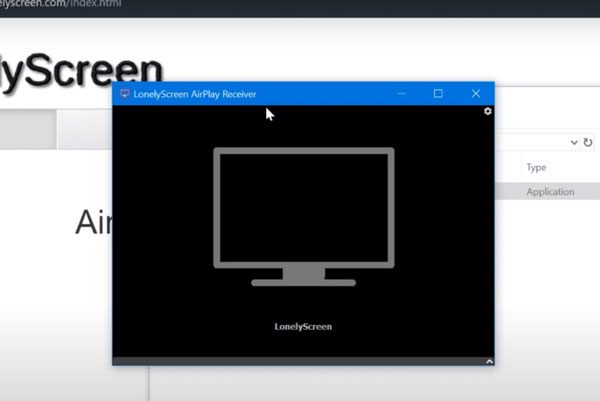 LonelyScreen screen mirroring on PC
