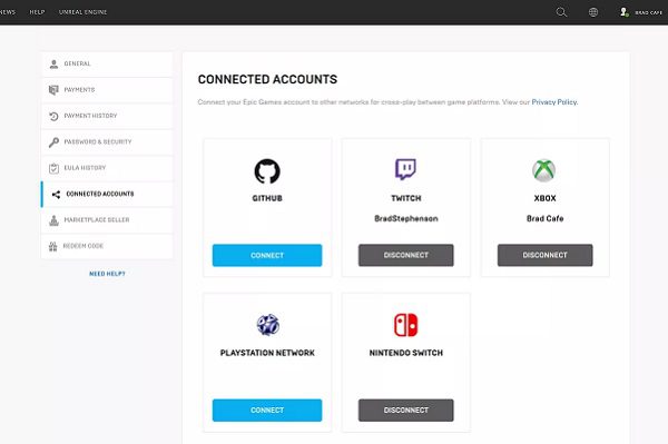 Connect with Switch account