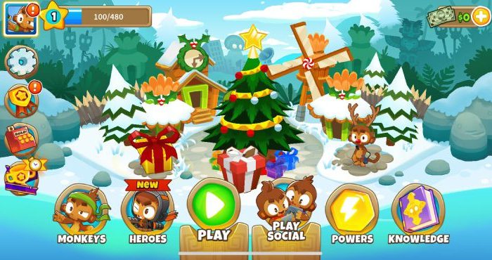 Getting Started screen of Bloons TD 6