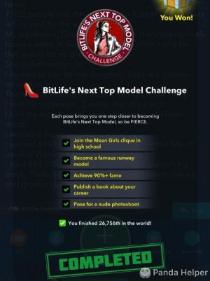 how to become a top model in BitLife 1