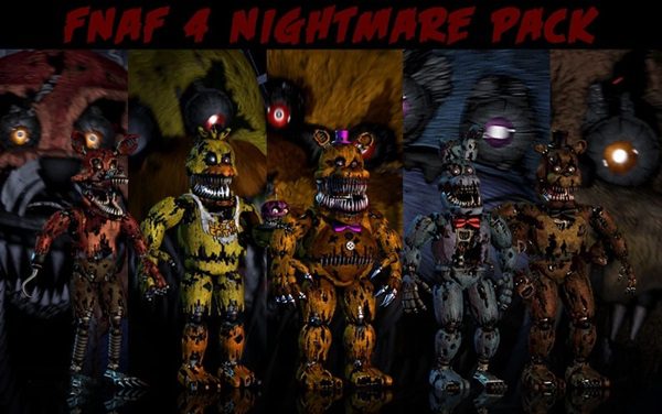 FNAF 4 Nightmare dolls