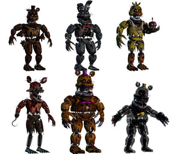 Five Nights at Freddy's 4 characters