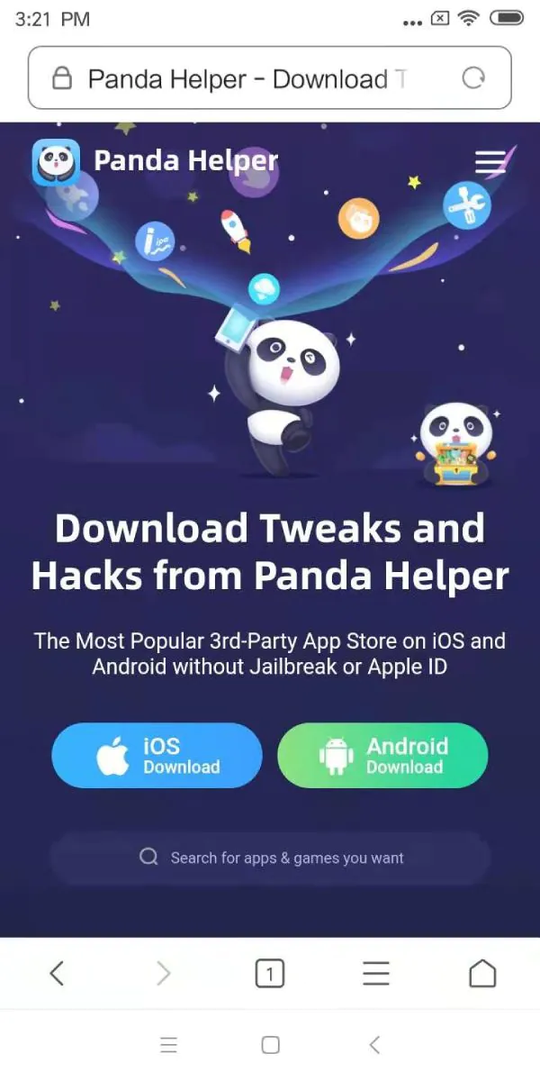 Panda Helper Oficiální webové stránky Android