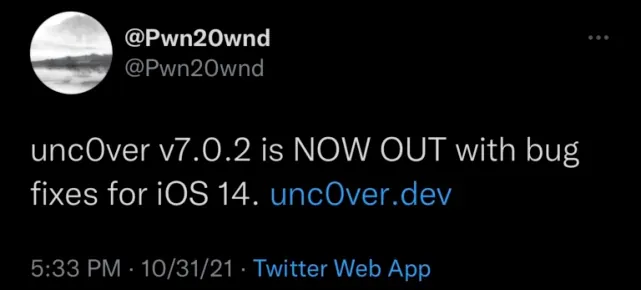unc0ver 7.0.2