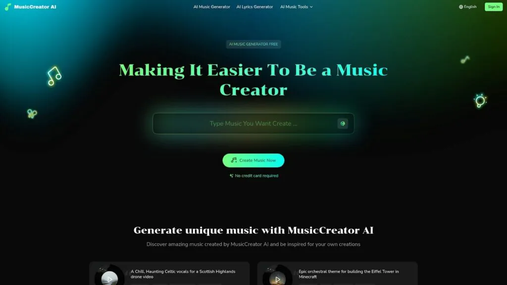 MusicCreator AI